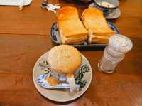 A traditional White Coffee breakfast at Dong Tai Kopitiam