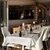 Upscale dining paired by a port view!