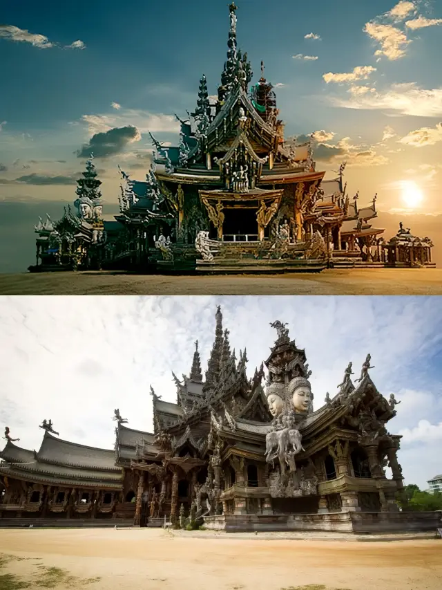 The Sanctuary of Truth in Pattaya - The largest handcrafted wooden castle in the world