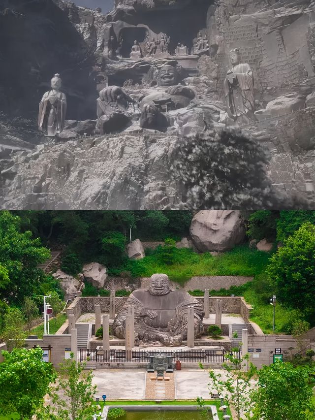 《黑神話:悟空》中的大肚彌勒佛在福州瑞岩山國慶安全。