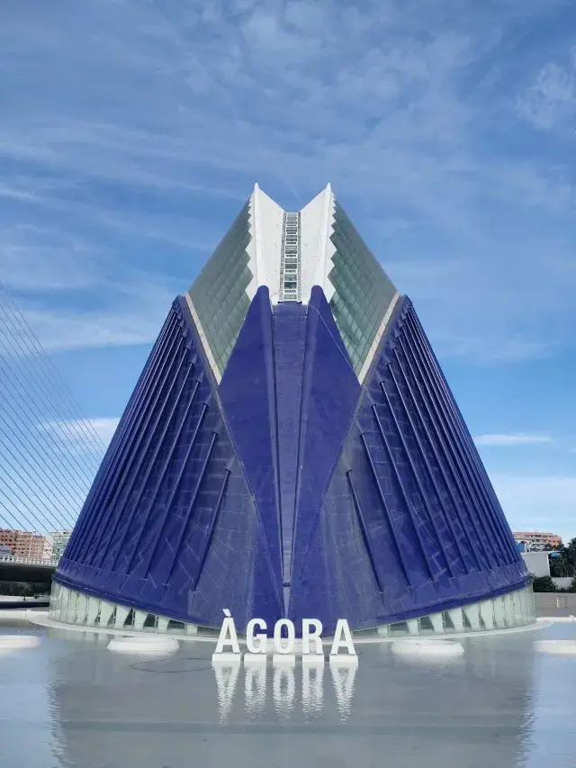 The ultra-modern architecture of ancient Spain - the City of Arts and Sciences in Valencia. 