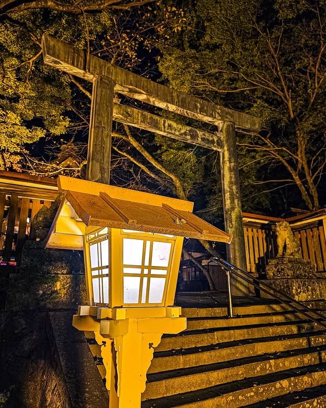 "金崎宮夜遊：燈影中的歷史與浪漫" 