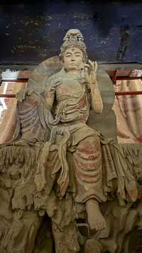 歲月靜好獨樂寺  3 三塊匾與彩泥大觀音