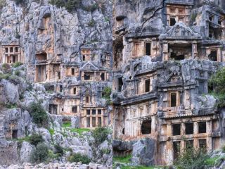 The most spectacular Lycian city on the D400 highway—the ruins of Myra.
