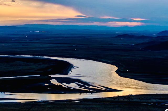 夕陽西下被若爾蓋的黃河九曲美翻了！一定要來～