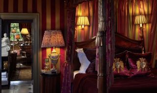 Stepping into Edinburgh Manor in the movie
