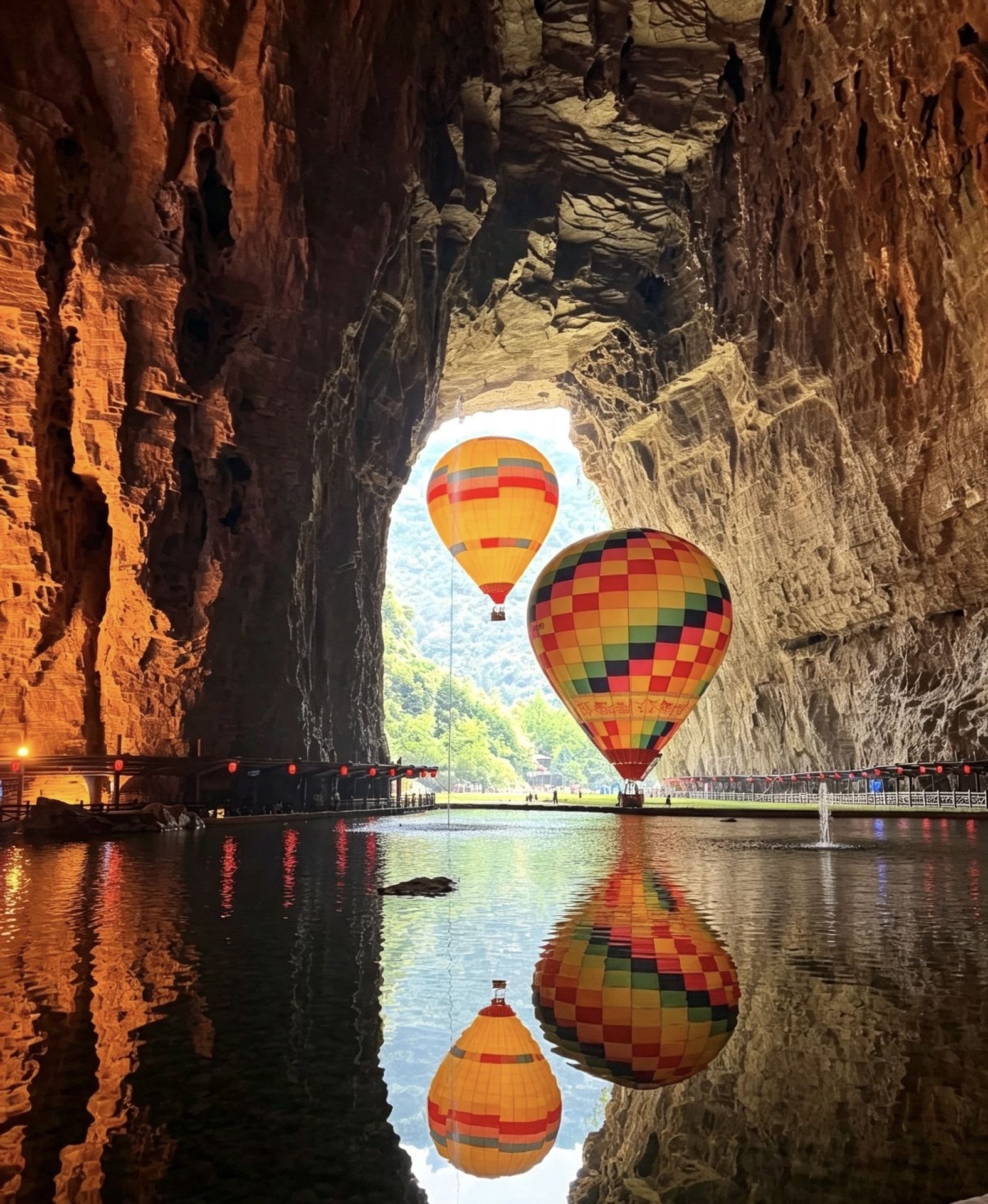 Tenglong Cave is the largest karst cave in Asia. The temperature inside stays around 15℃, making it an ideal summer getaway. This place is not only a magical underground world,