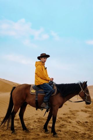 Stay in the desert and get free horse riding and dune bashing