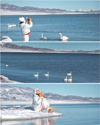 Sayram Lake in Winter | Blue Ice Wonderland, worth the shivering cold