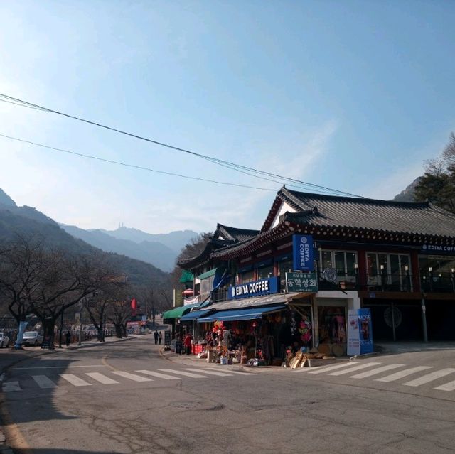계룡산 동학사 상점가 수통골입구 팬션투어