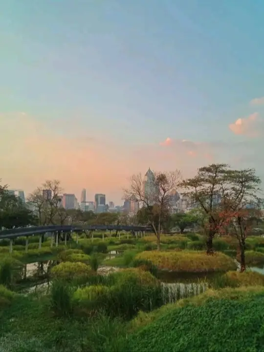 Benjakiti park the green place in Bangkok