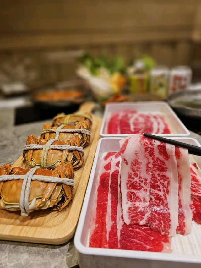 🦀爆膏大閘蟹火鍋放題 