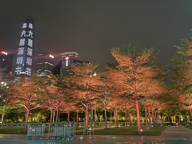 Light show at Shenzhen Civic Center
