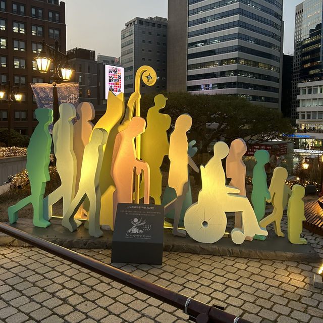 【韓国：明洞】明洞聖堂のクリスマス🎄