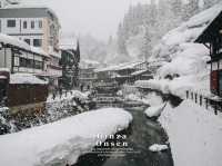 Ginzan Onsen  หมู่บ้านออนเซ็นท่ามกลางหุบเขา🏔️