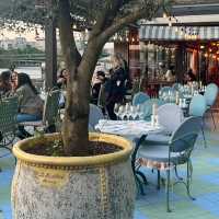Lovely ambience and view of the seine