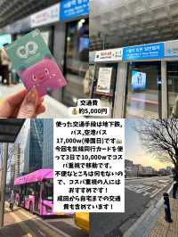 【韓国旅行】3泊4日費用まとめ💰