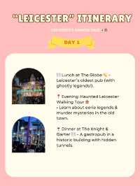 Leicester itinerary 🇬🇧