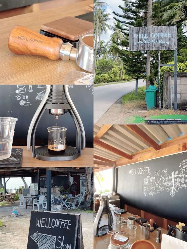 Well coffee ร้านกาแฟสโลว์บาร์ ริมทะเล ที่ชุมพร