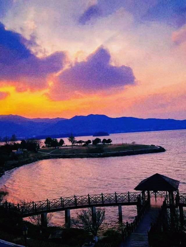 中國浙江寧波餘姚著名景點：四明湖，適合打卡拍照📸