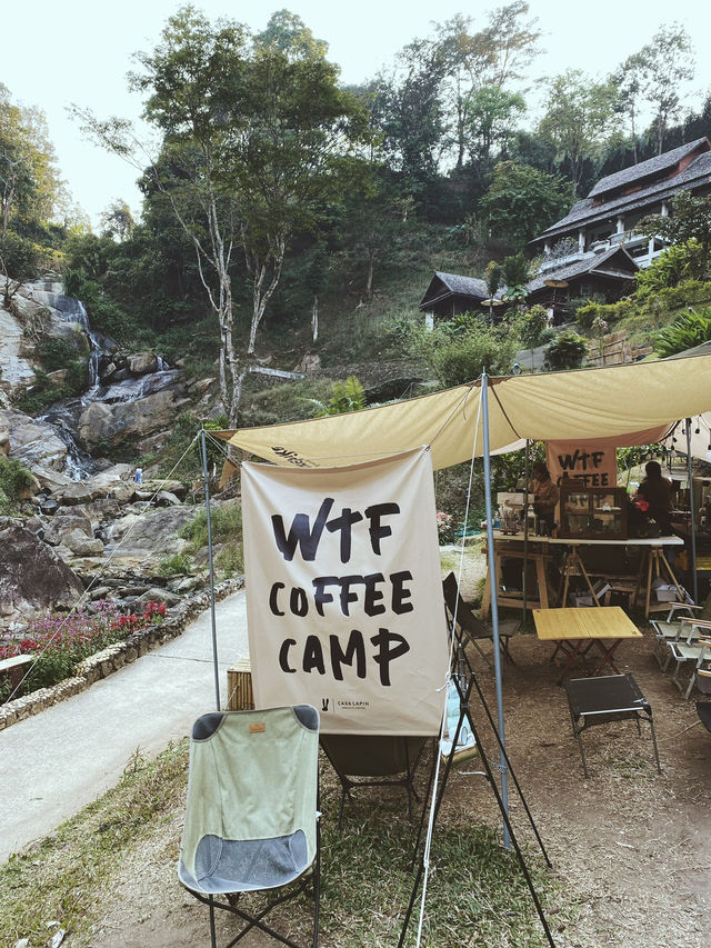 WTF Coffee Camp เป็นคาเฟ่สไตล์แคมป์ปิ้ง