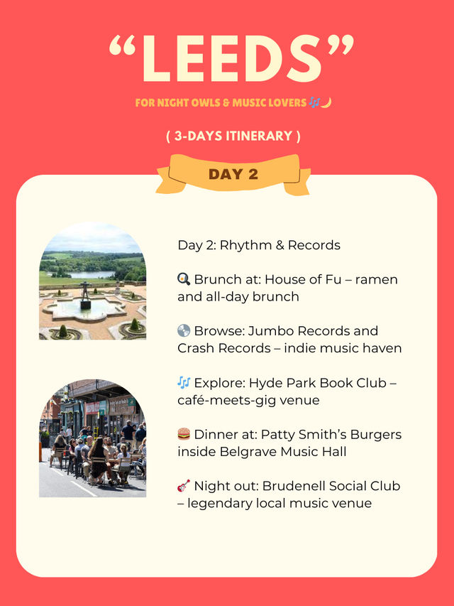 Leeds 3-days itinerary 🐟
