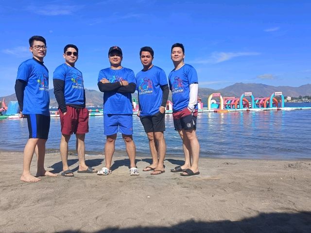 "still summer vibes in inflatable island"