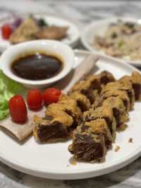 Fried aged beef ribs at PuTien