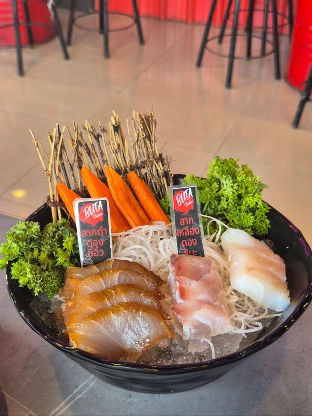 มาชิมซาซิมิปลาไทย @ Buta Yakiniku Hatyai