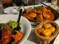 A scumptious dinner at Jumbo Seafood, East Coast