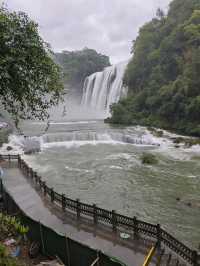 Getting Soaked at Huangguoshu Waterfall, And Loving It