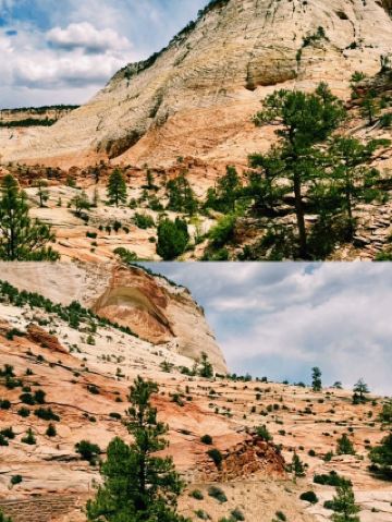 沿著光走過的兩條峽谷