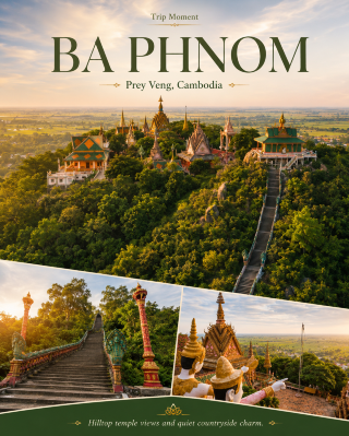 Ba Phnom: A Hilltop Temple Escape in Prey Veng 🌿🛕