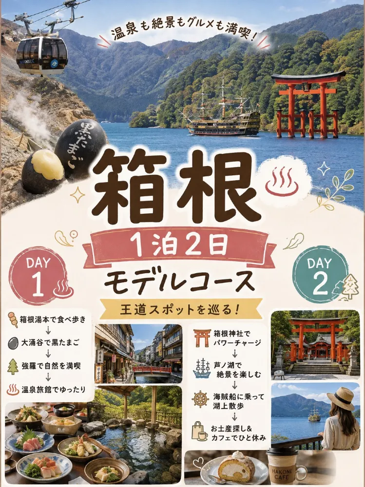 「想去箱根但唔知兩日一夜去邊好?」推介箱根必去王道景點 1泊2日示範行程懶人包!