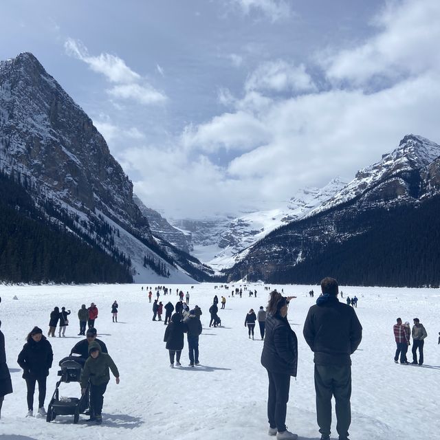 Lake Louise in Spring - still Frozen!