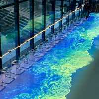 Indoor beach restaurant!
