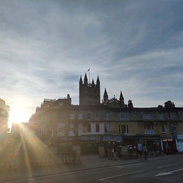 Unique scenery in the Parade Garden in Bath