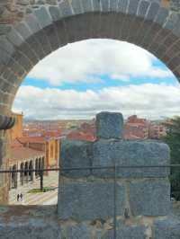 the medieval walls of Avila Spain 