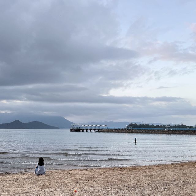 烏溪沙碼頭邂逅浪漫日落