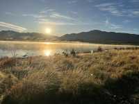 Lake Tekapo in autumn