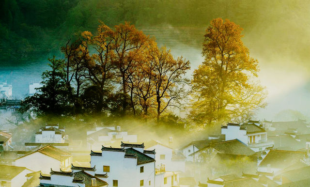 江西有一畫裡鄉村，尤其金秋十月，宛如一幅畫卷