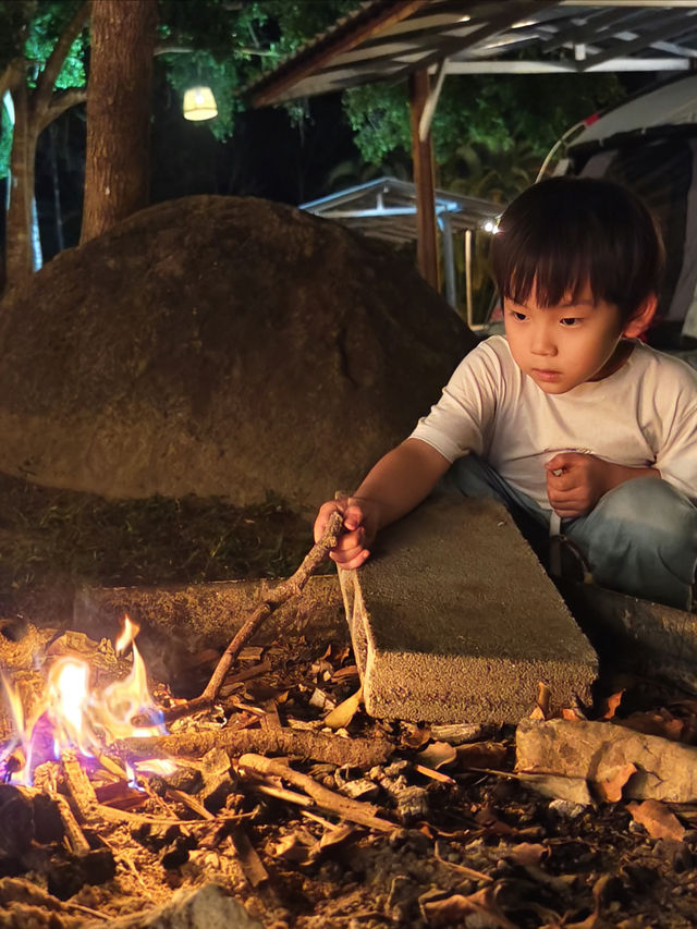 難忘的清邁旅行，一定給寶寶體驗一晚睡在山裡的露營啊