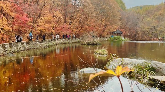 大石湖景區。