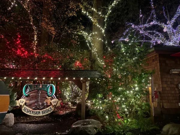 Capilano Suspension Bridge Park during Christmas Month
