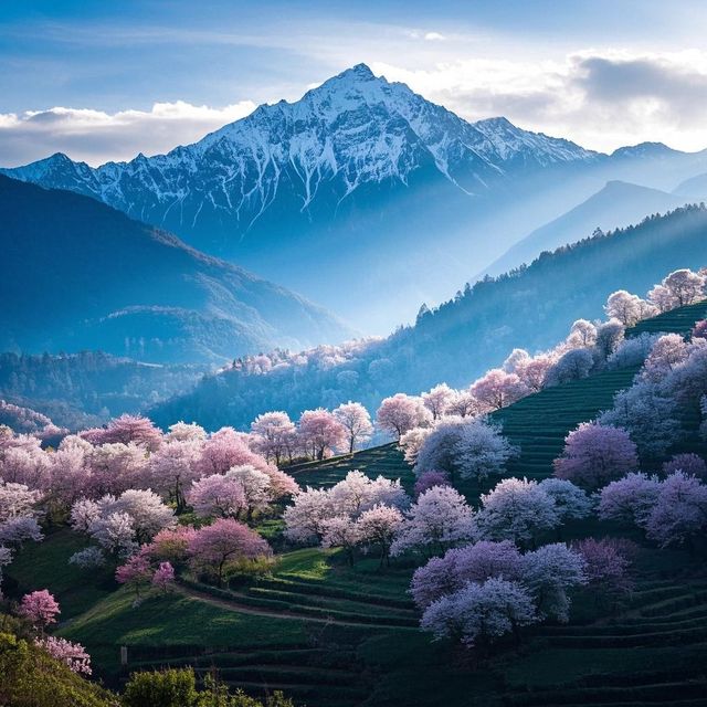 闖進冬日粉色夢境無量山櫻花谷
