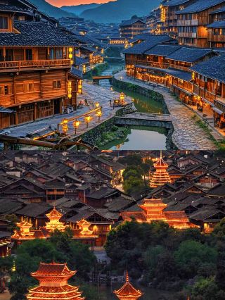 "Miao Village at Night: Another Starry Sky on Earth"