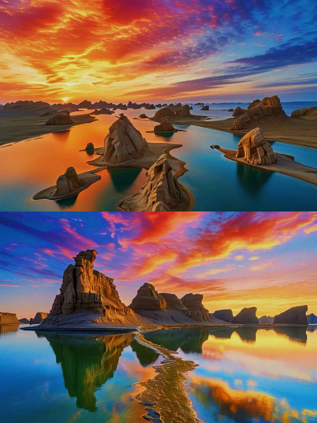 探秘戈壁中的「千島湖」 「魔鬼城」