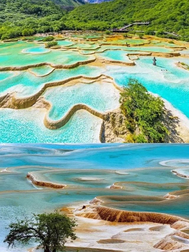 A Mesmerizing Huanglong Scenic Spot in Chengdu🤍❤️‍🔥