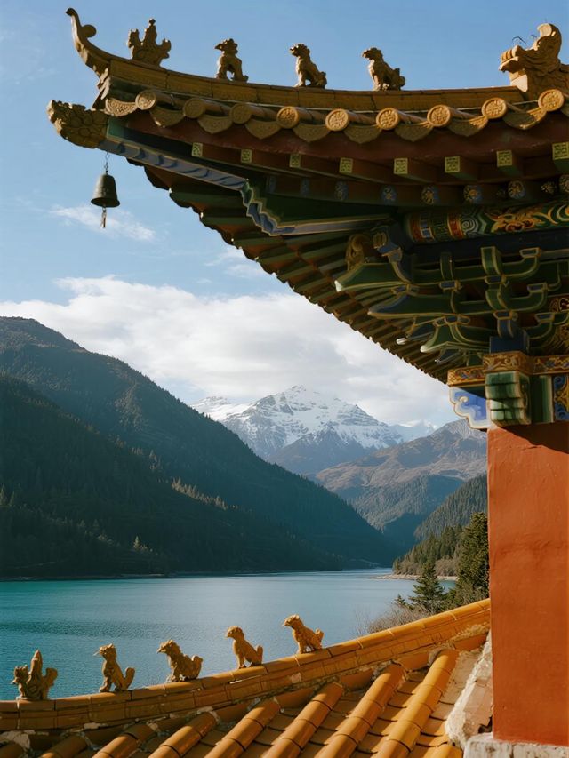 實錘了！巴松措秋日小眾玩法，在湖心島住一晚，做雪山湖泊的主人