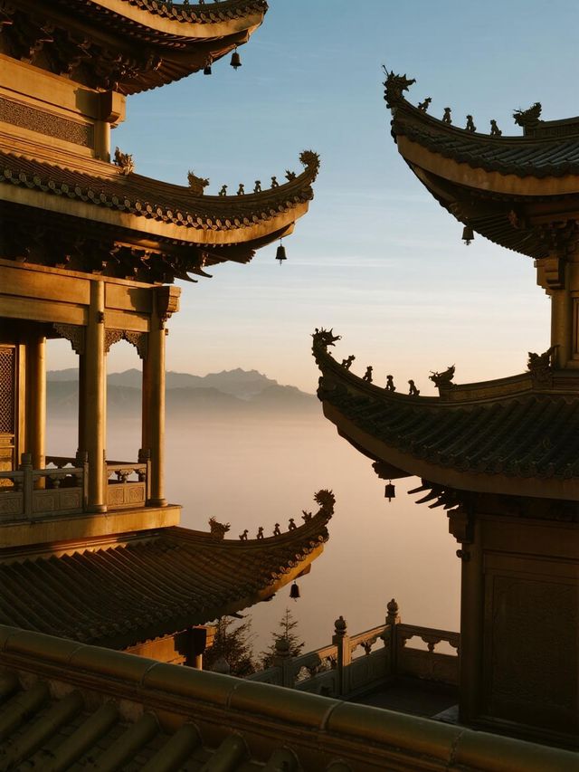 峨眉山金頂佛光之旅！雲海日出與靈猴的秋日奇遇